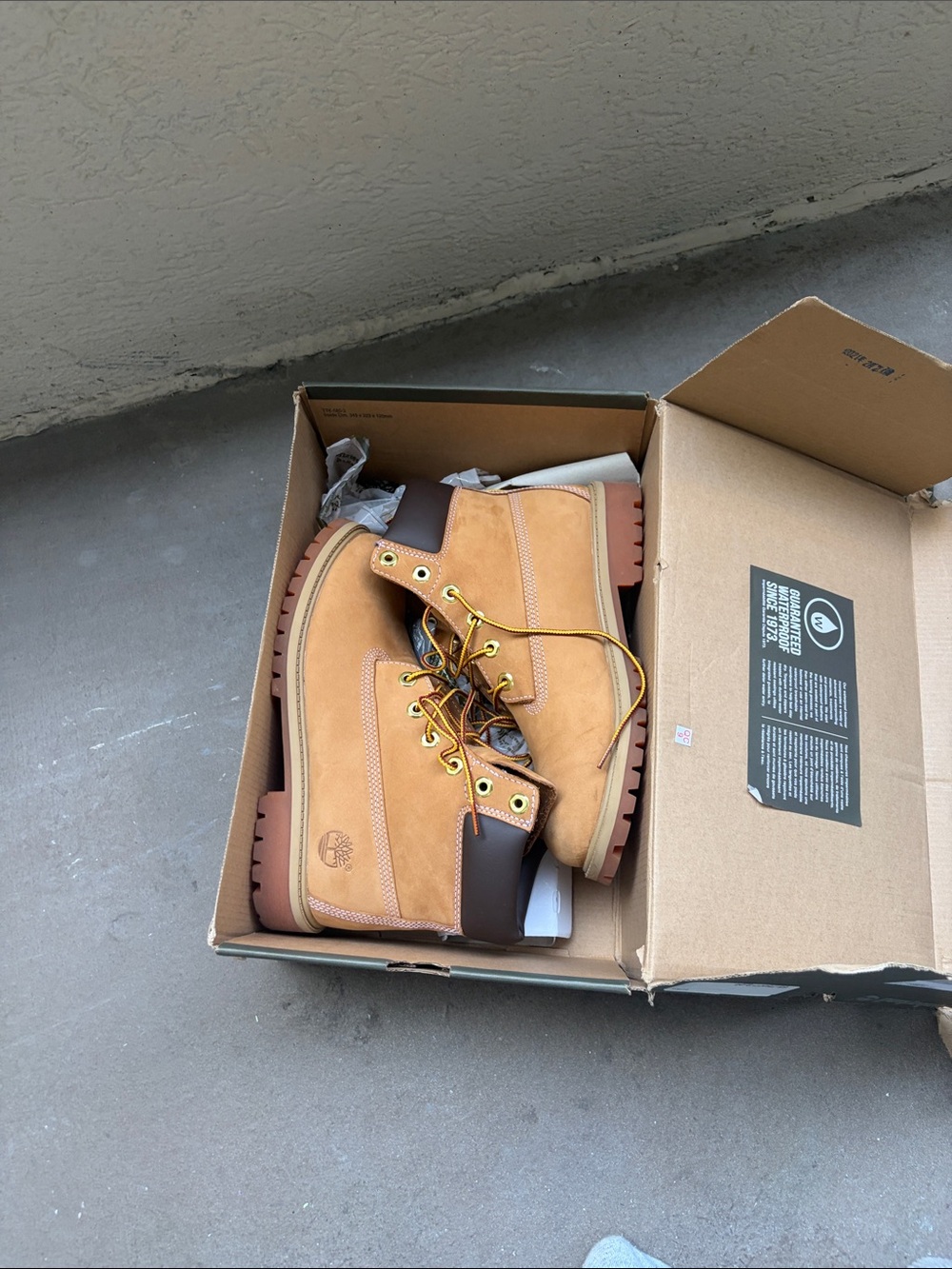 Timberland Wheat Brown Leather Lug-sole Work Boots